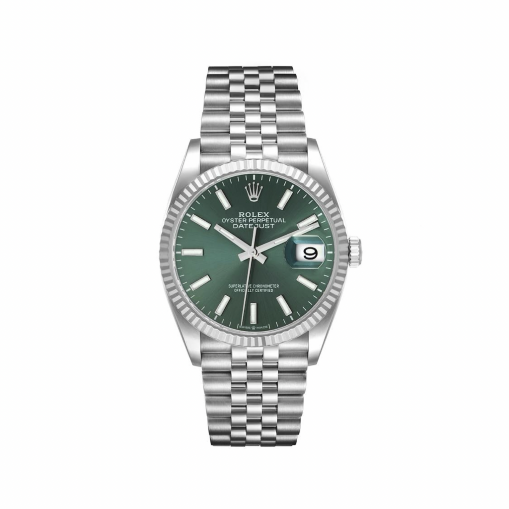 Datejust 126234 White gold Green Dial Jubilee Film protection 2023 36mm
